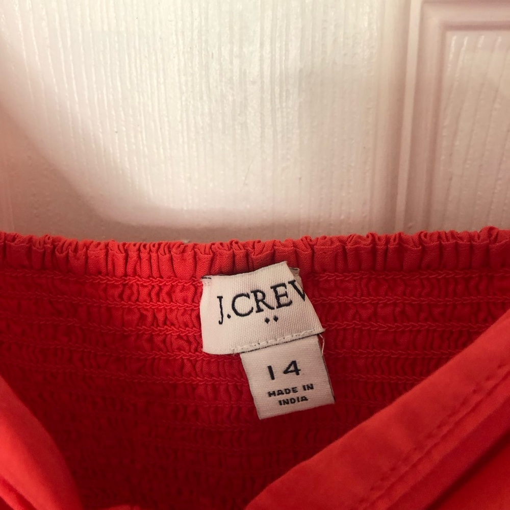 J Crew Colorblock Tie Front Cutout Midi Dress - Picture 4 of 13
